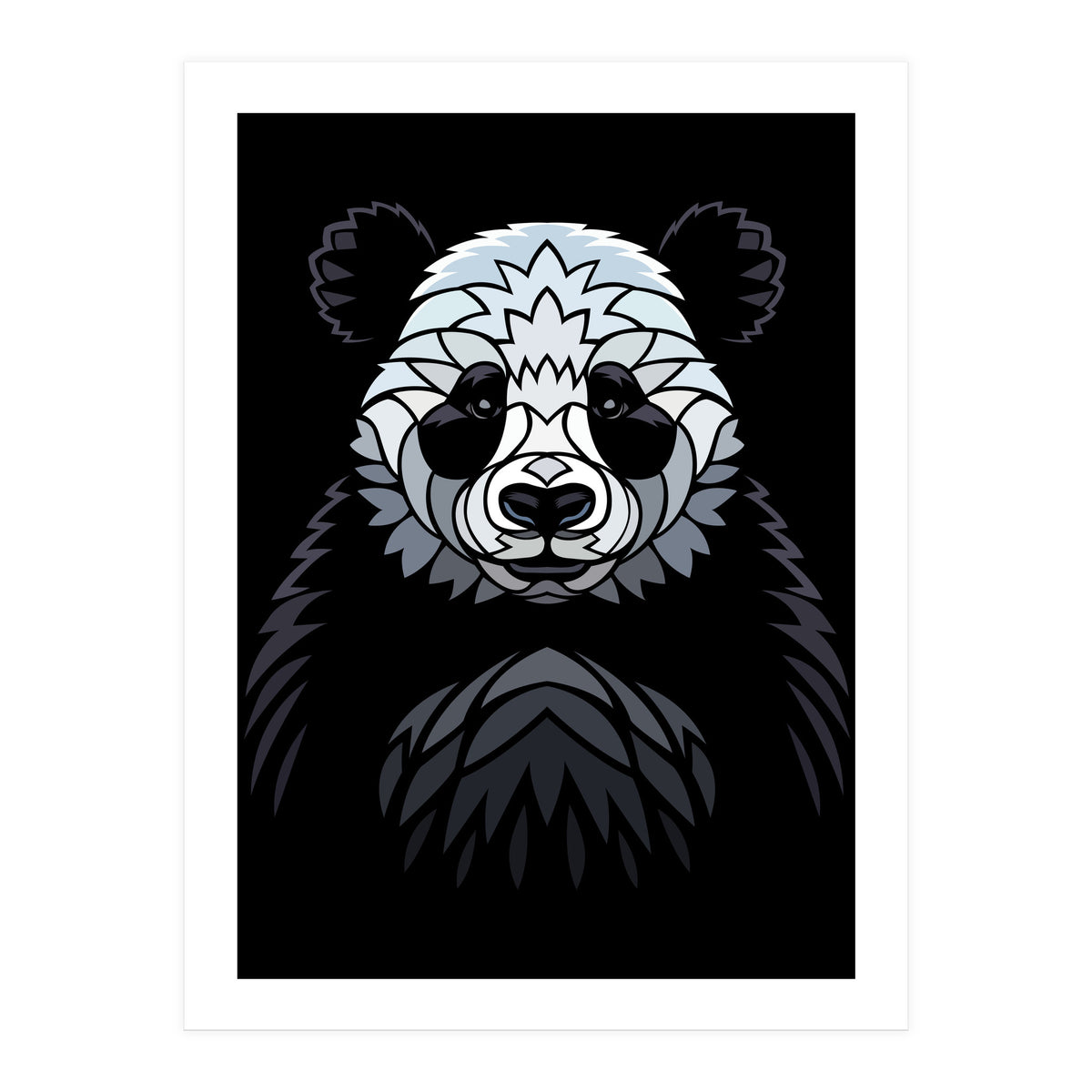 Tribal frontal Panda (Print Only)