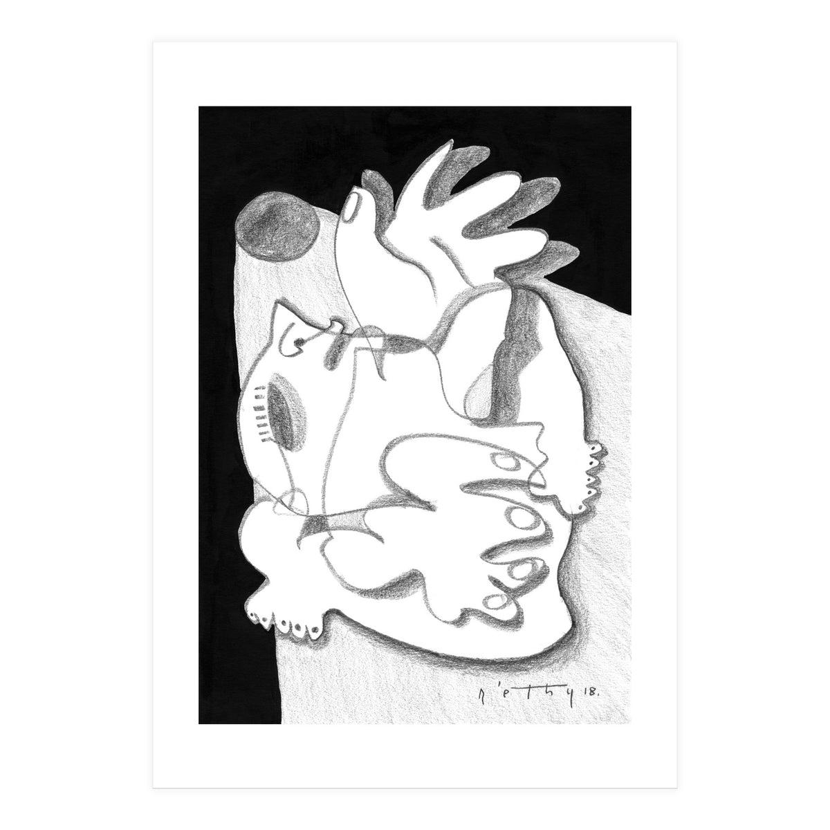 Dying in the Spotlight - b&w (Print Only)