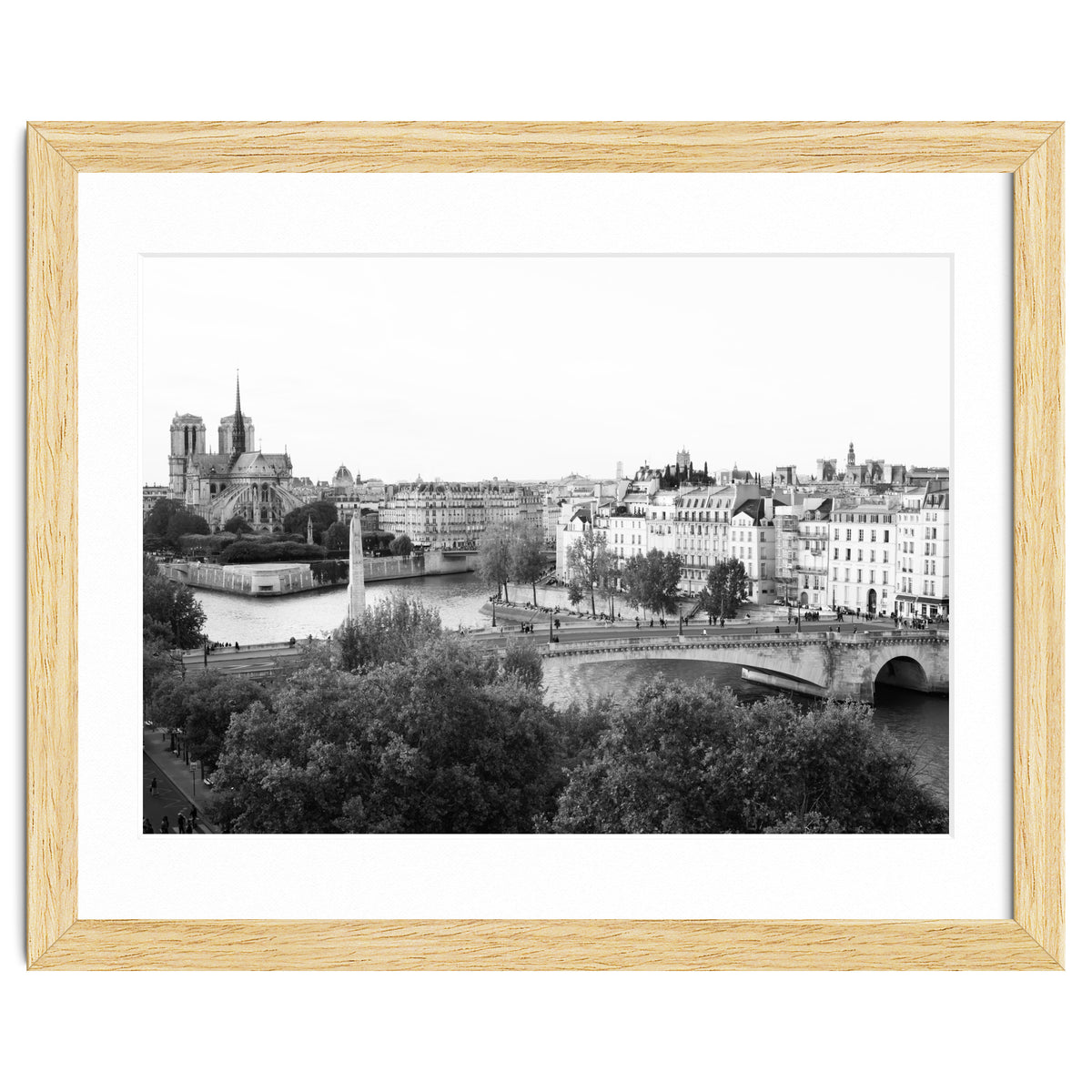 Paris View in Black and White