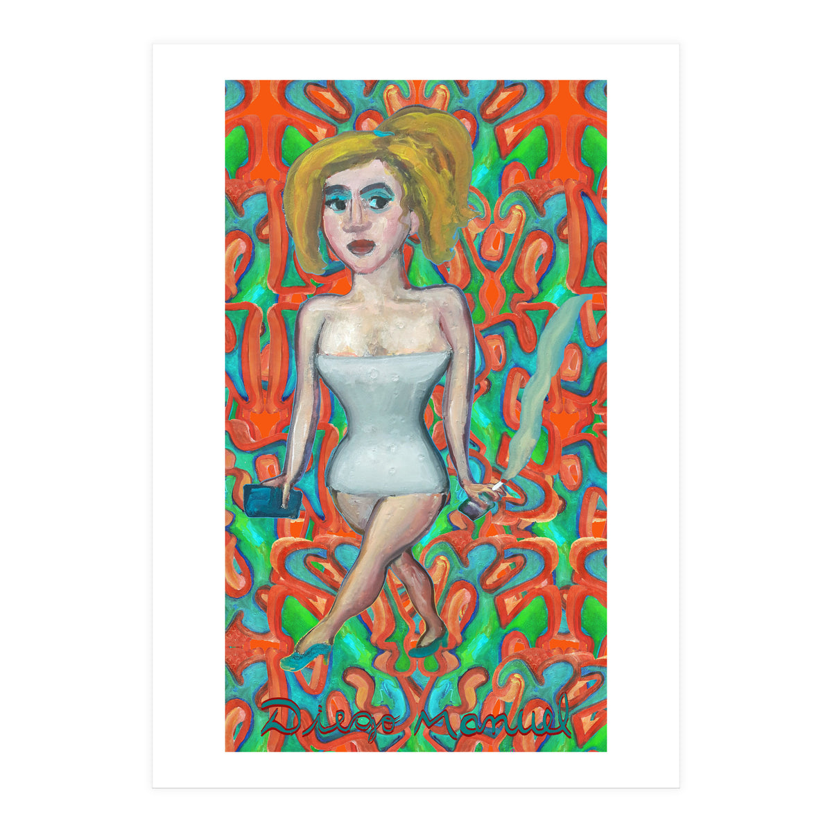 Chica Con Cigarrillo 4 (Print Only)