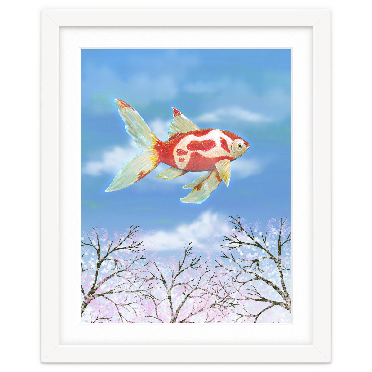 Flying goldfish