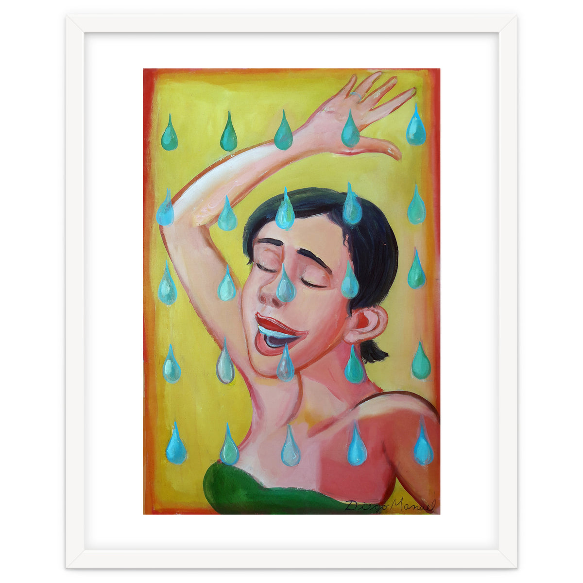 Chica Bajo La Lluvia