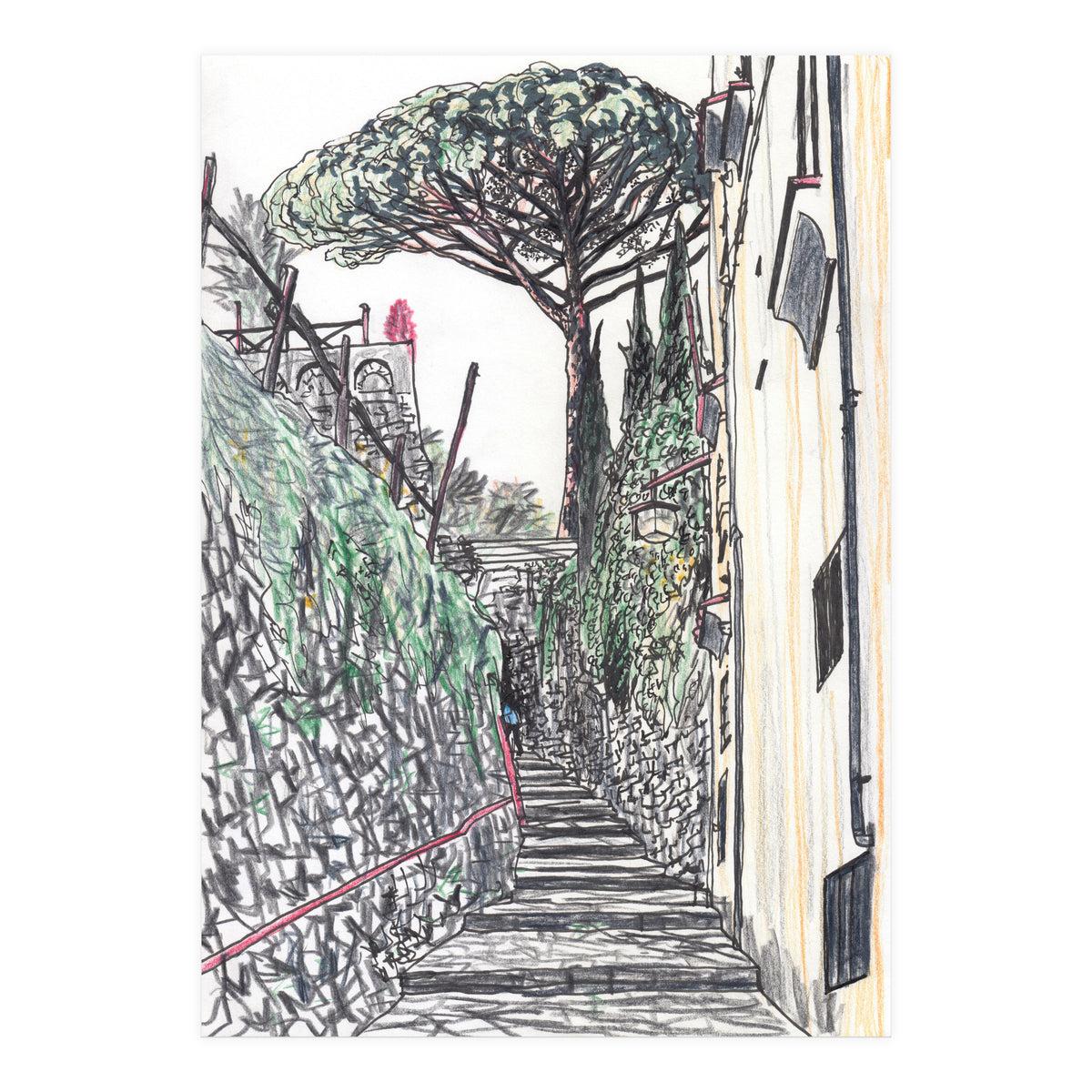 Ravello Stairway To Heaven (Print Only)