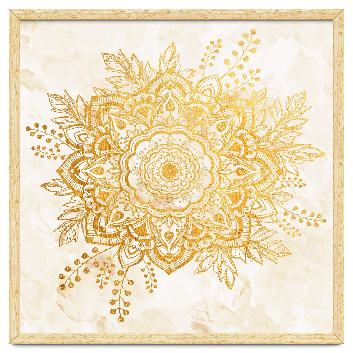Queen Starring of Mandala-Gold Sunflower II