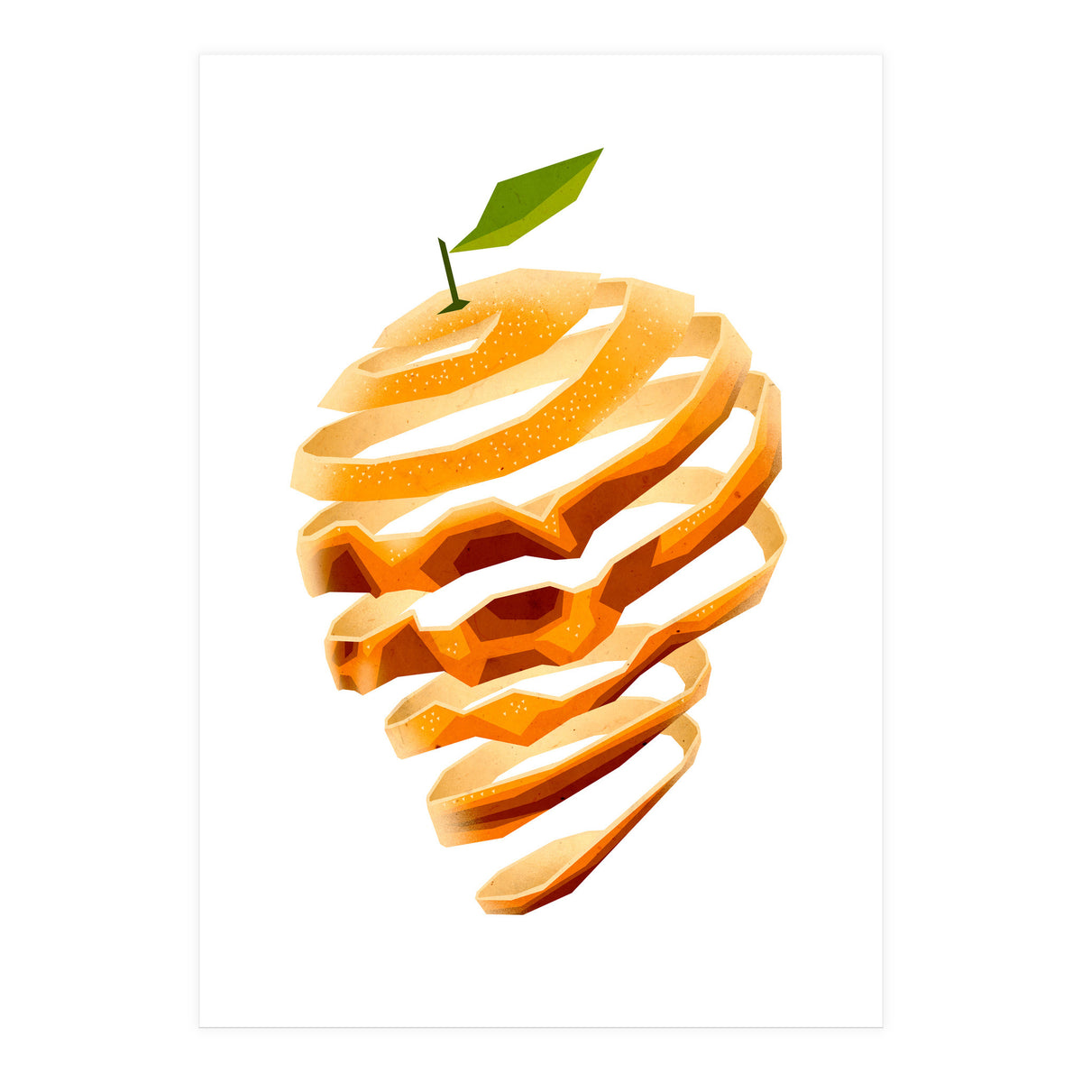 Orange Skull (Print Only)