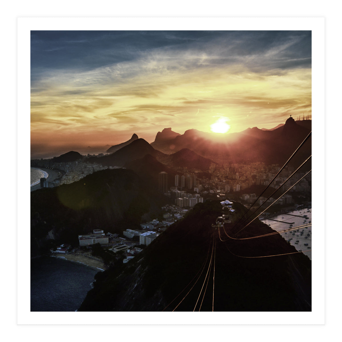 Carioca Sunset 1 1x1 (Print Only)