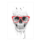 Skull With Red Glasses (Print Only) thumbnail