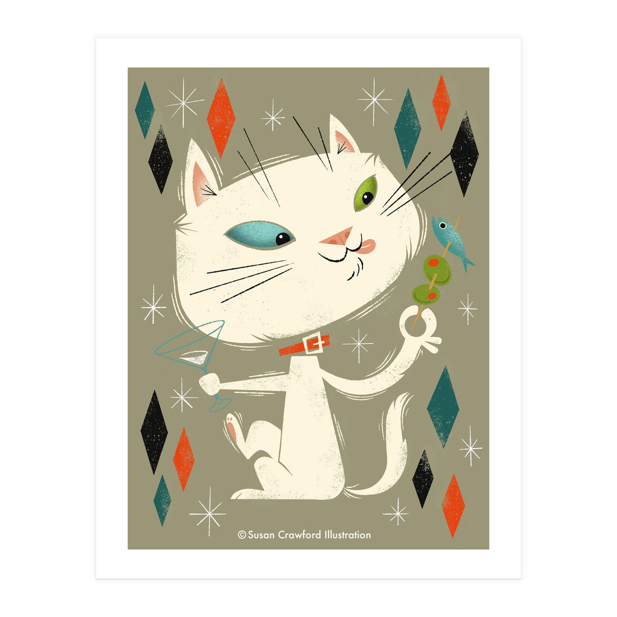 Cat A Tonic White (Print Only)