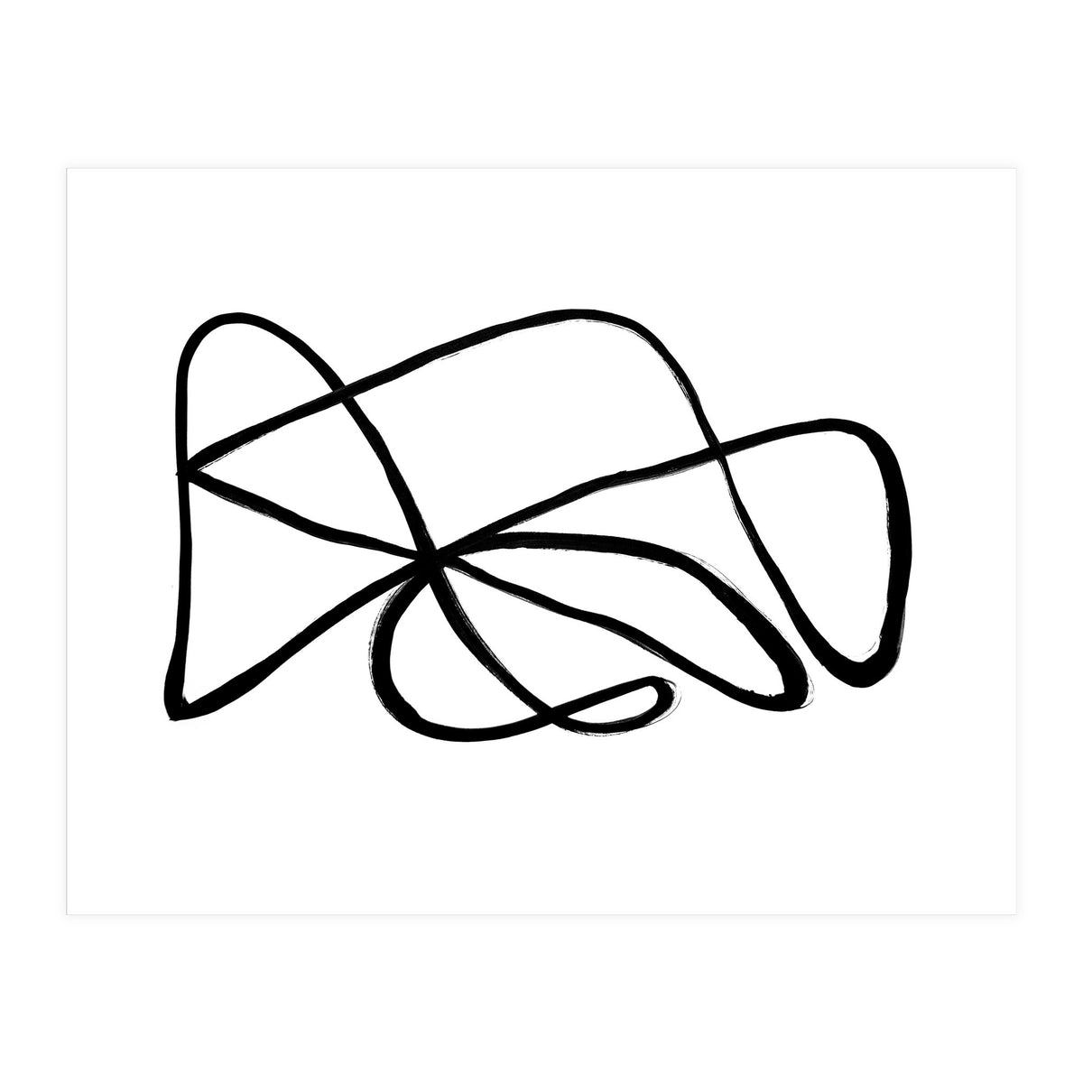 Black and White Line Art #2 (Print Only)