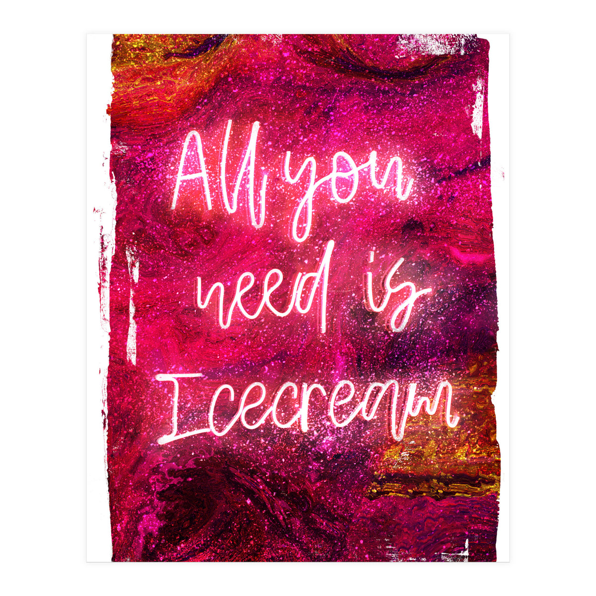 Neon Collection - Icecream (Print Only)