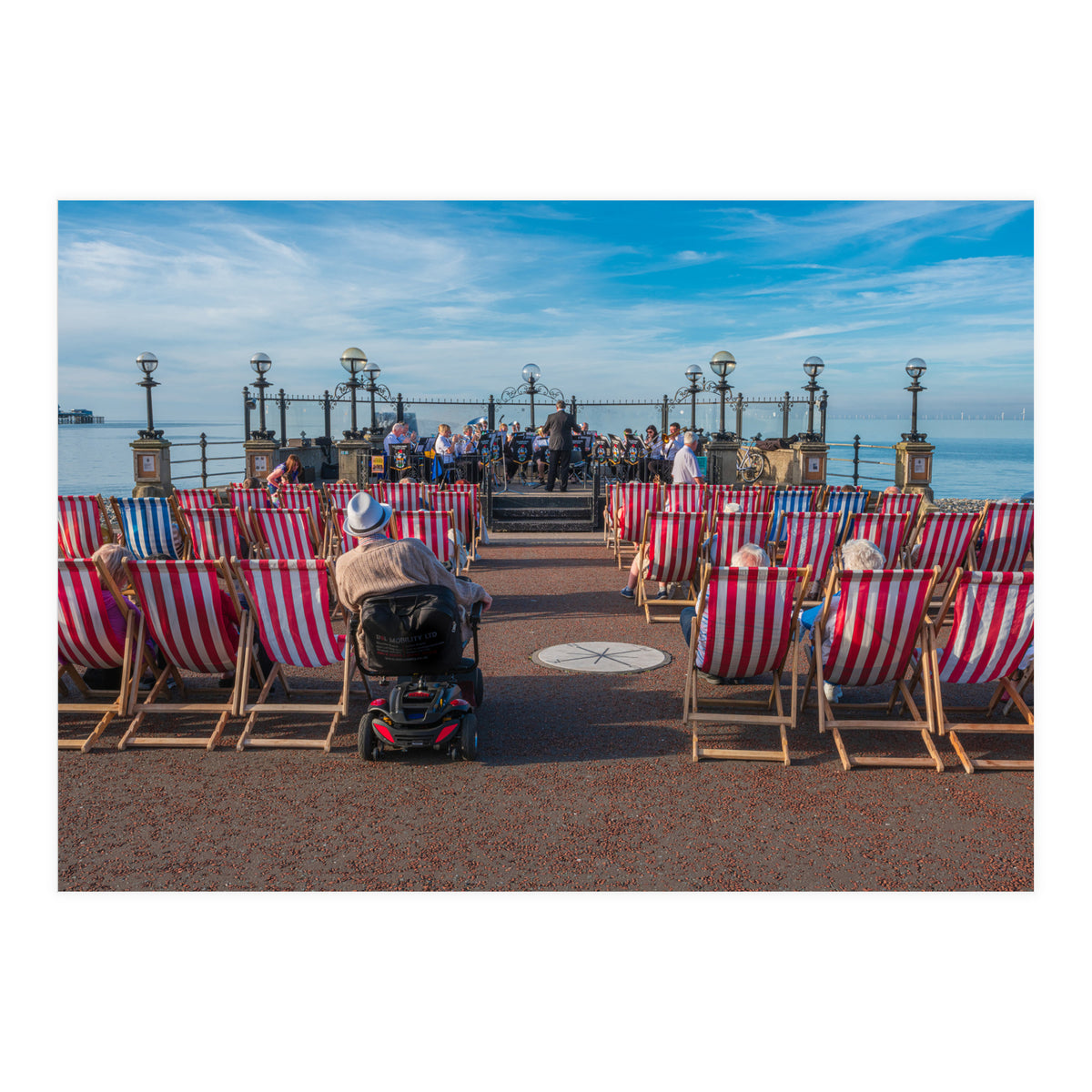 Llandudno Band Stand on a summers evening (Print Only)