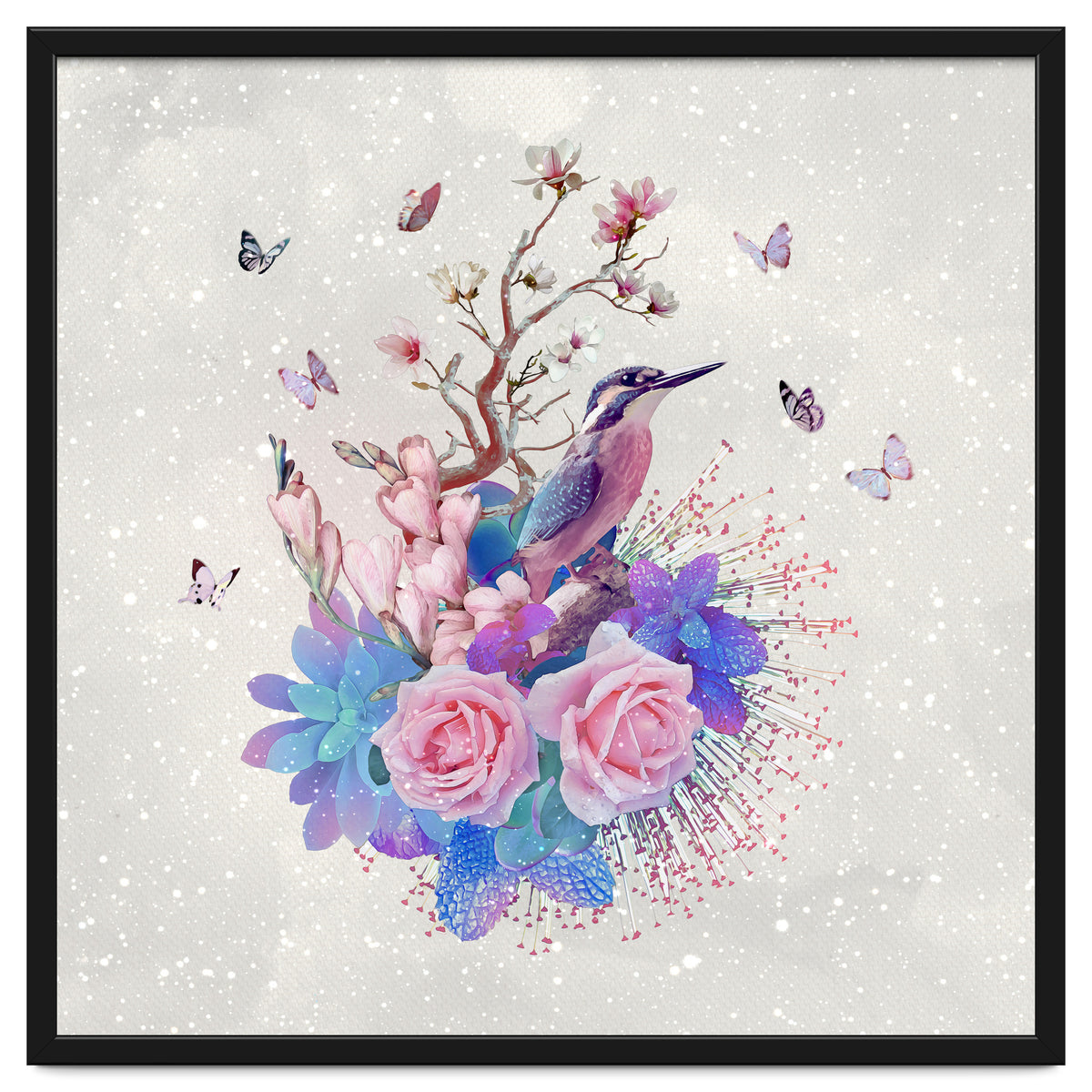 Floral Alcedo Atthis
