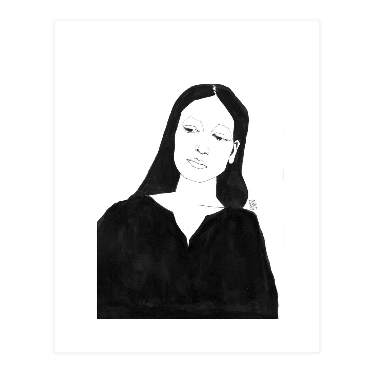 Untitled #36 - Woman in black (Print Only)