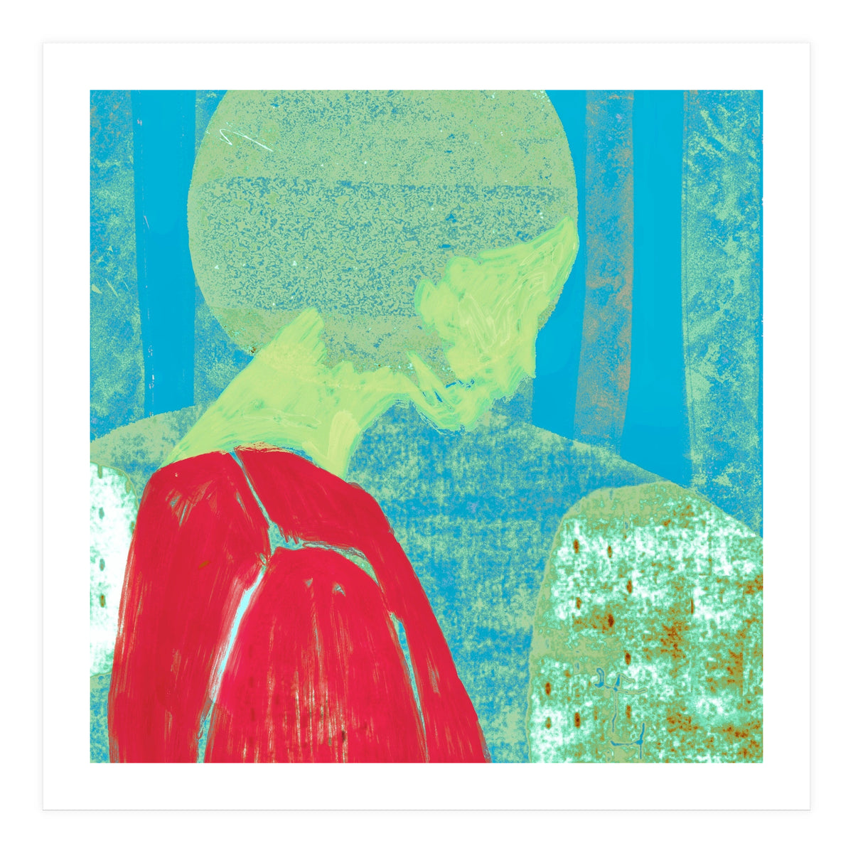 And she closed her eyes  (Print Only)