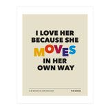 The Kooks  -She Moves In Her Own Way (Print Only) thumbnail