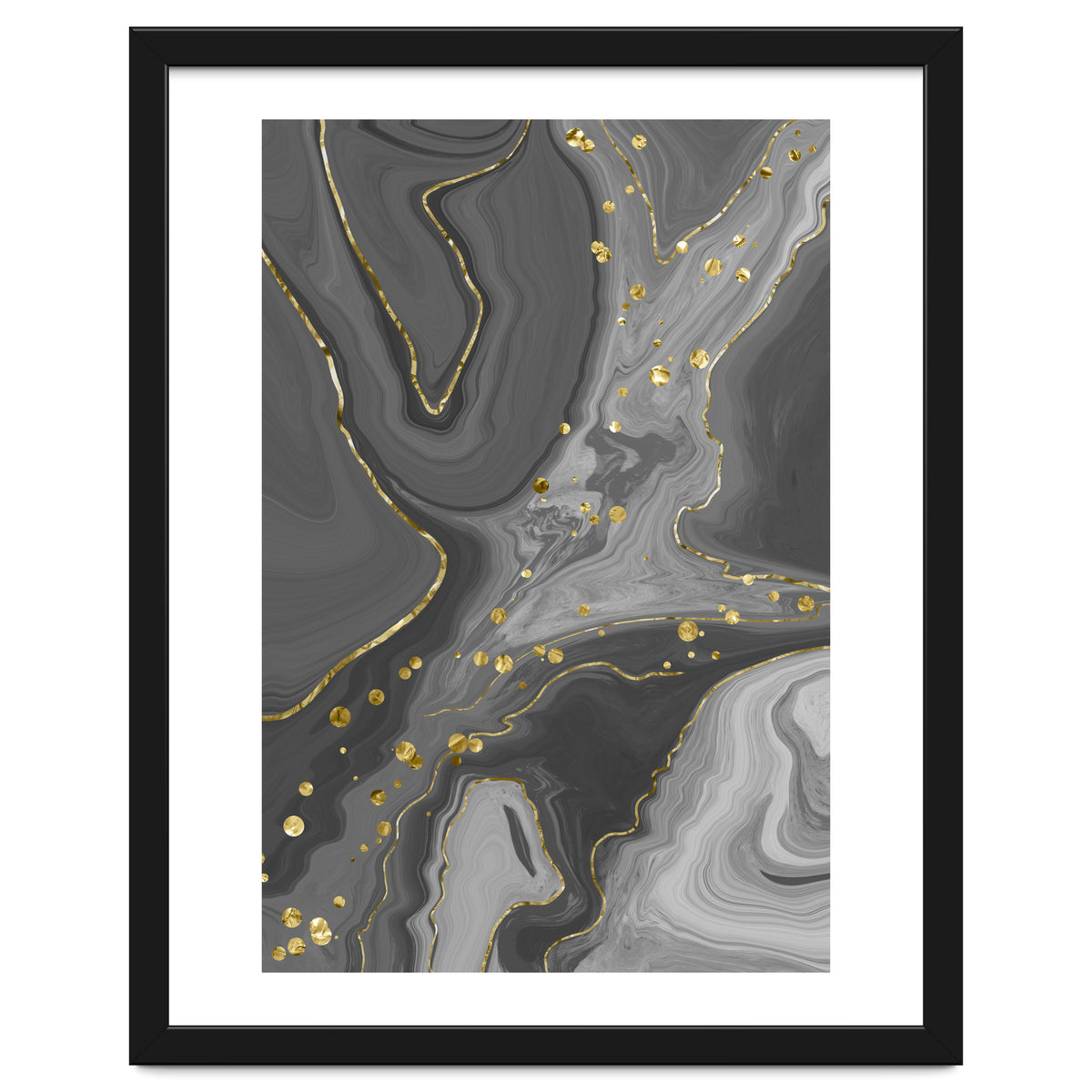 Liquid Marble No. 2 | black