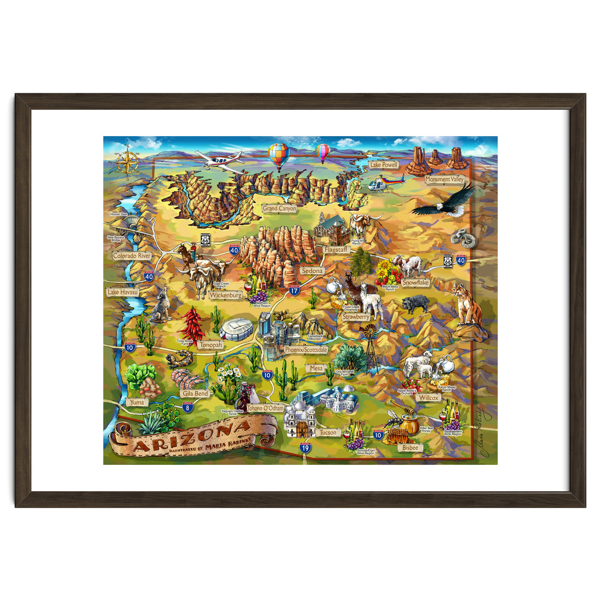 Arizona Illustrated Map