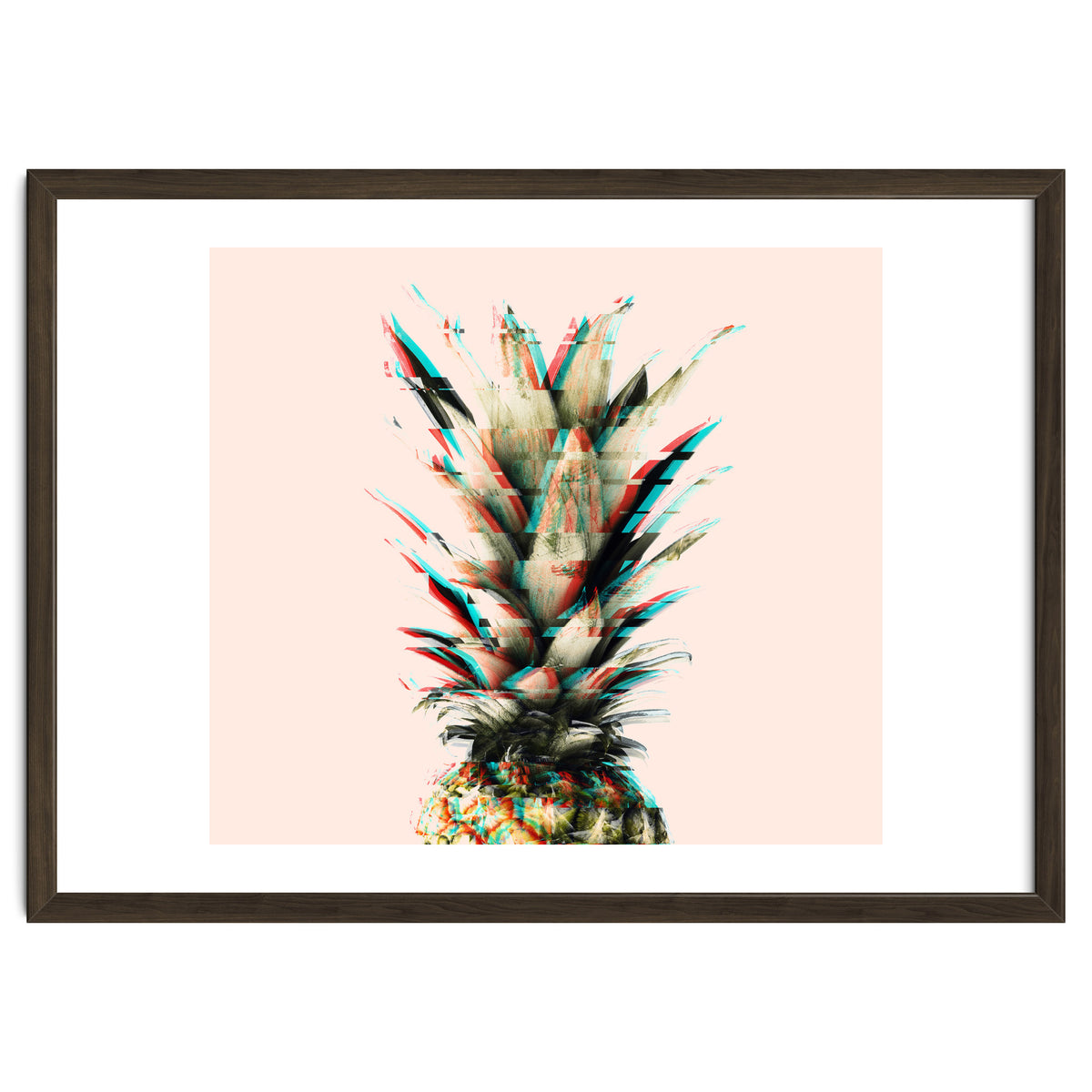 Glitch pineapple pink