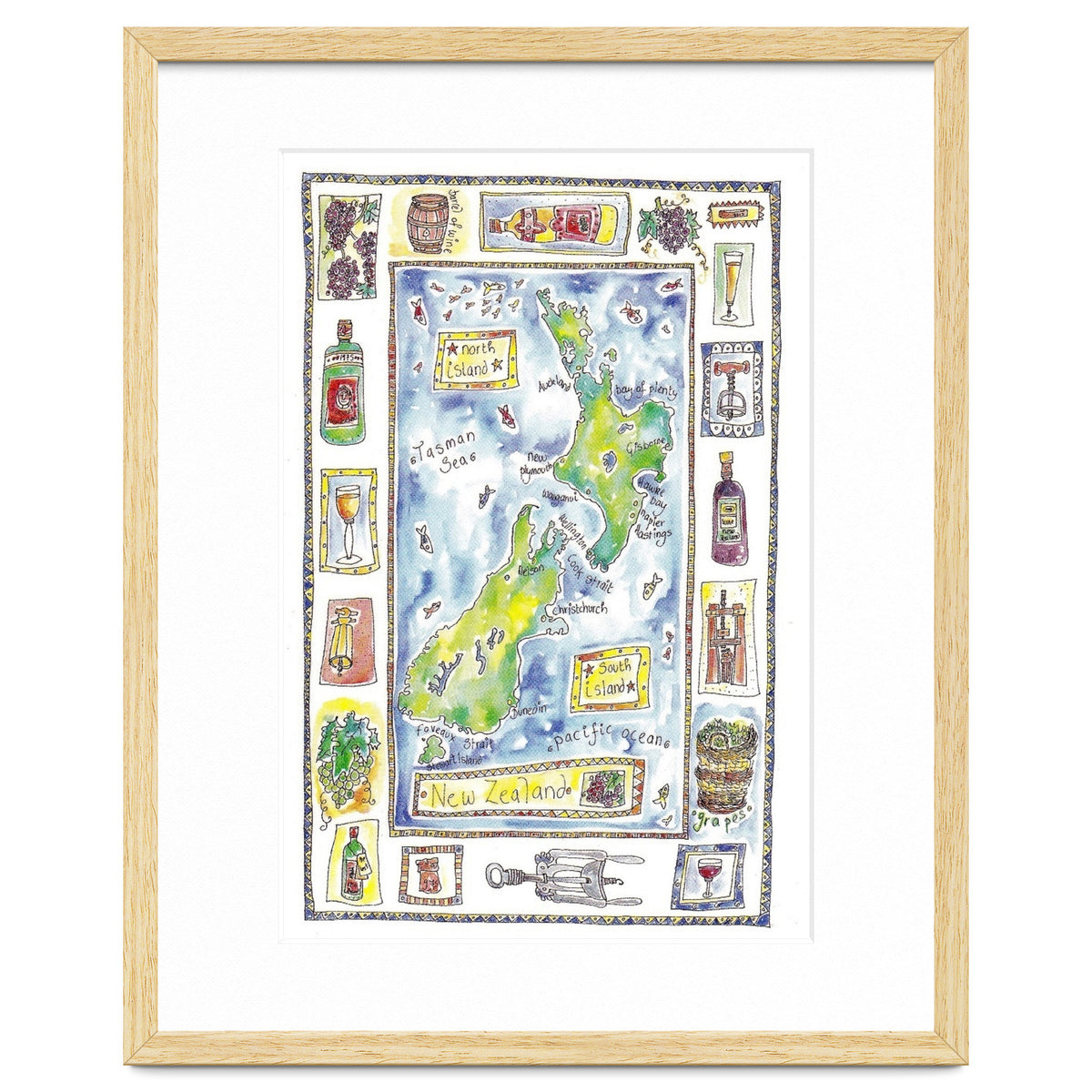 A wine map of New Zealand