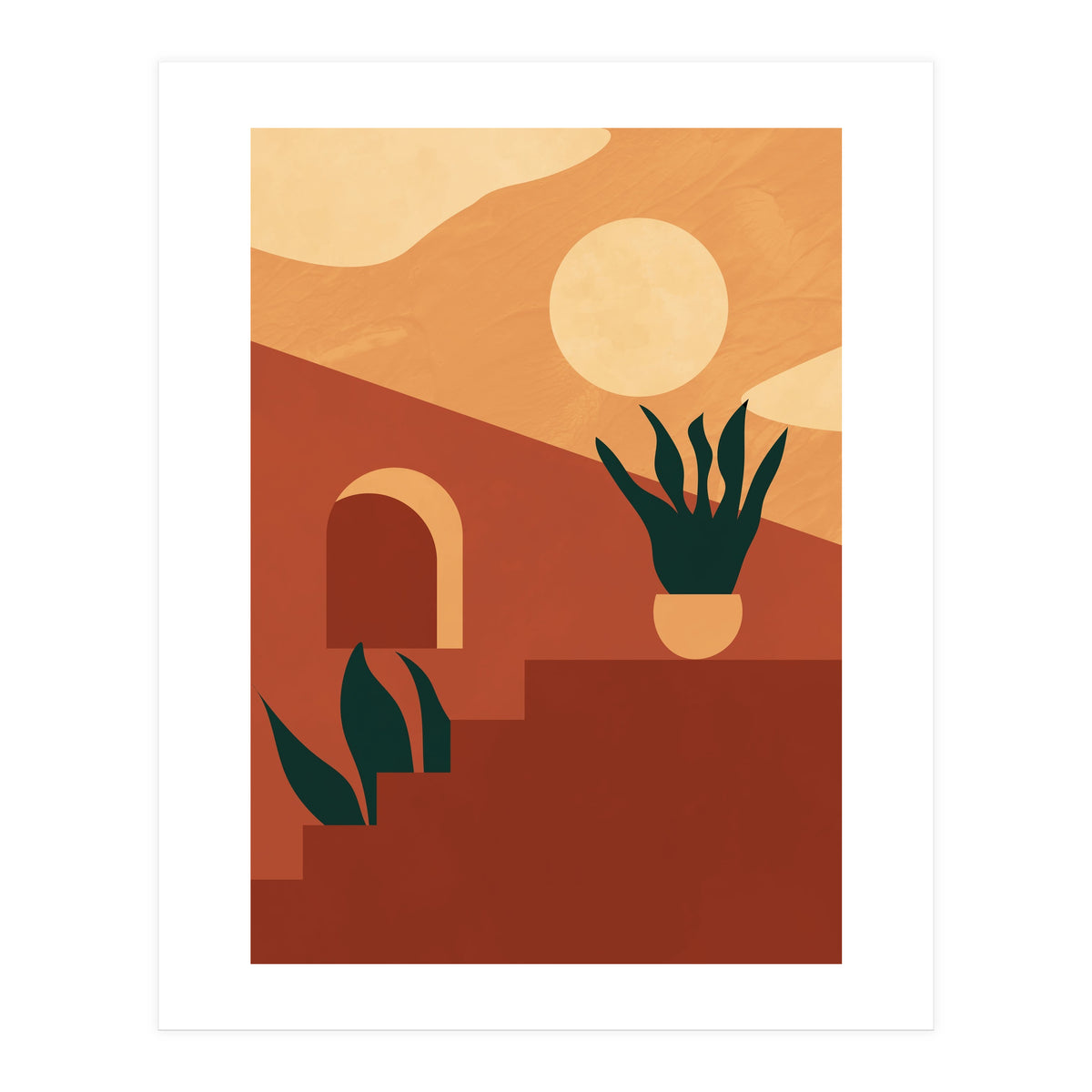 Boho  Desert Terracotta Print (Print Only)