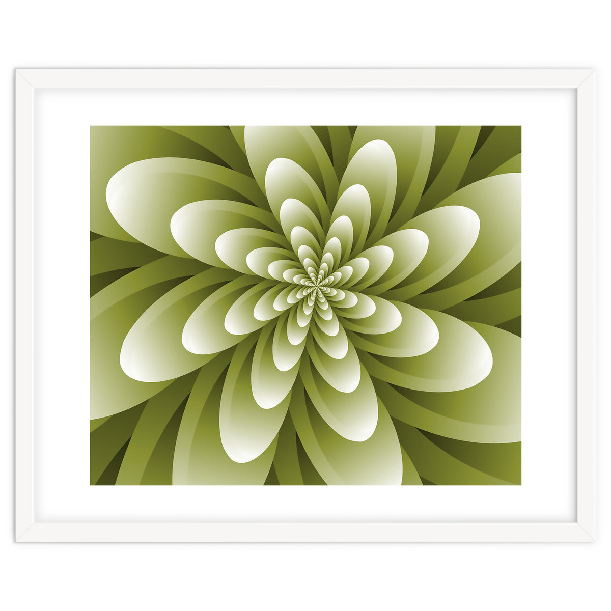 Abstract Optical Illusion Flower
