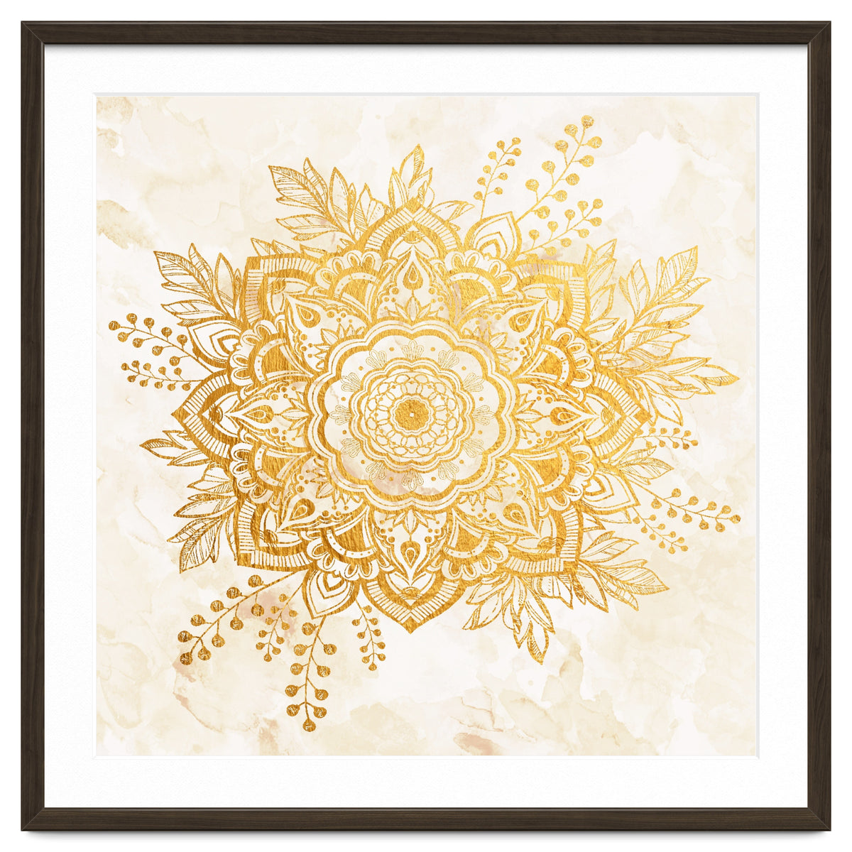 Queen Starring of Mandala-Gold Sunflower II