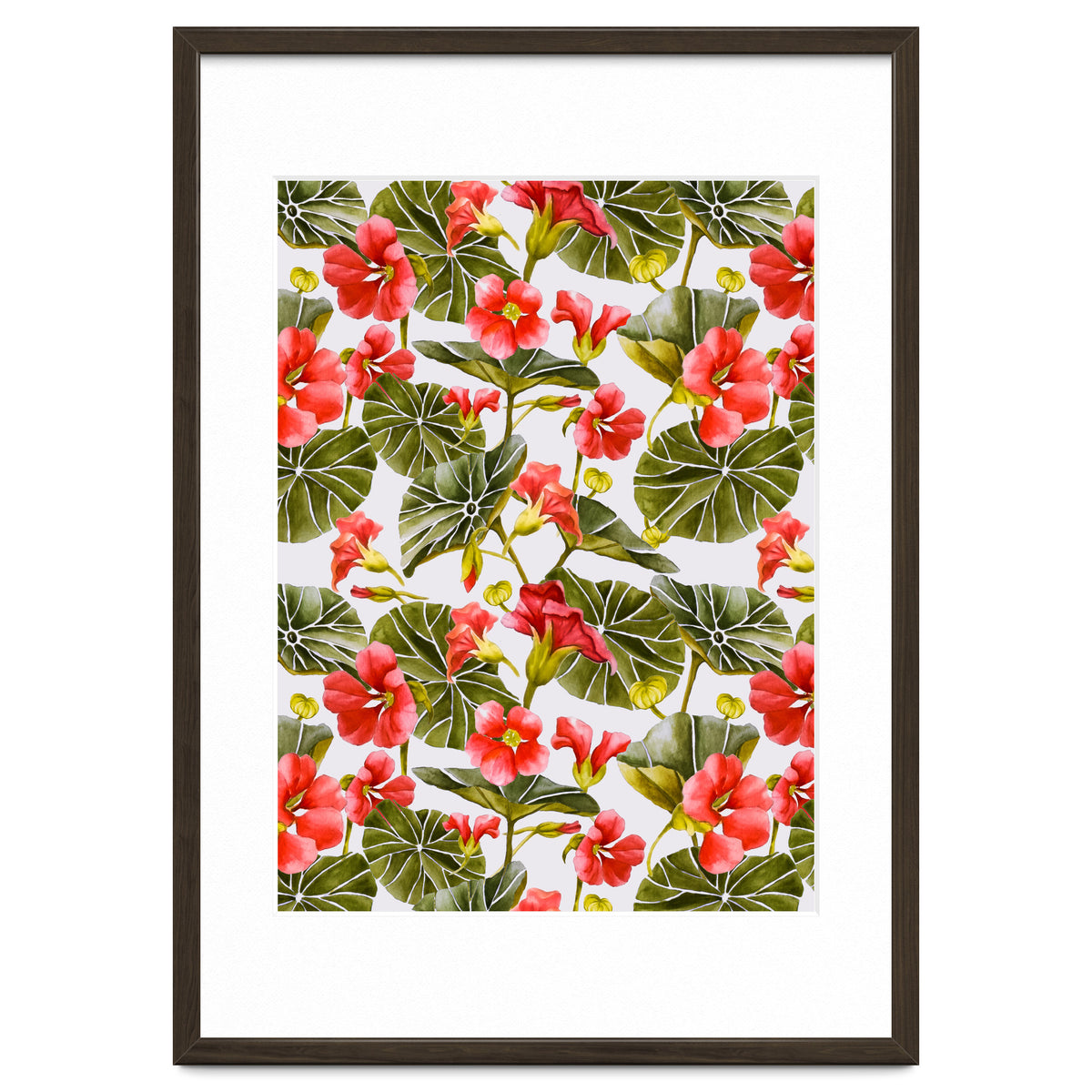 Nasturtiums watercolor 02