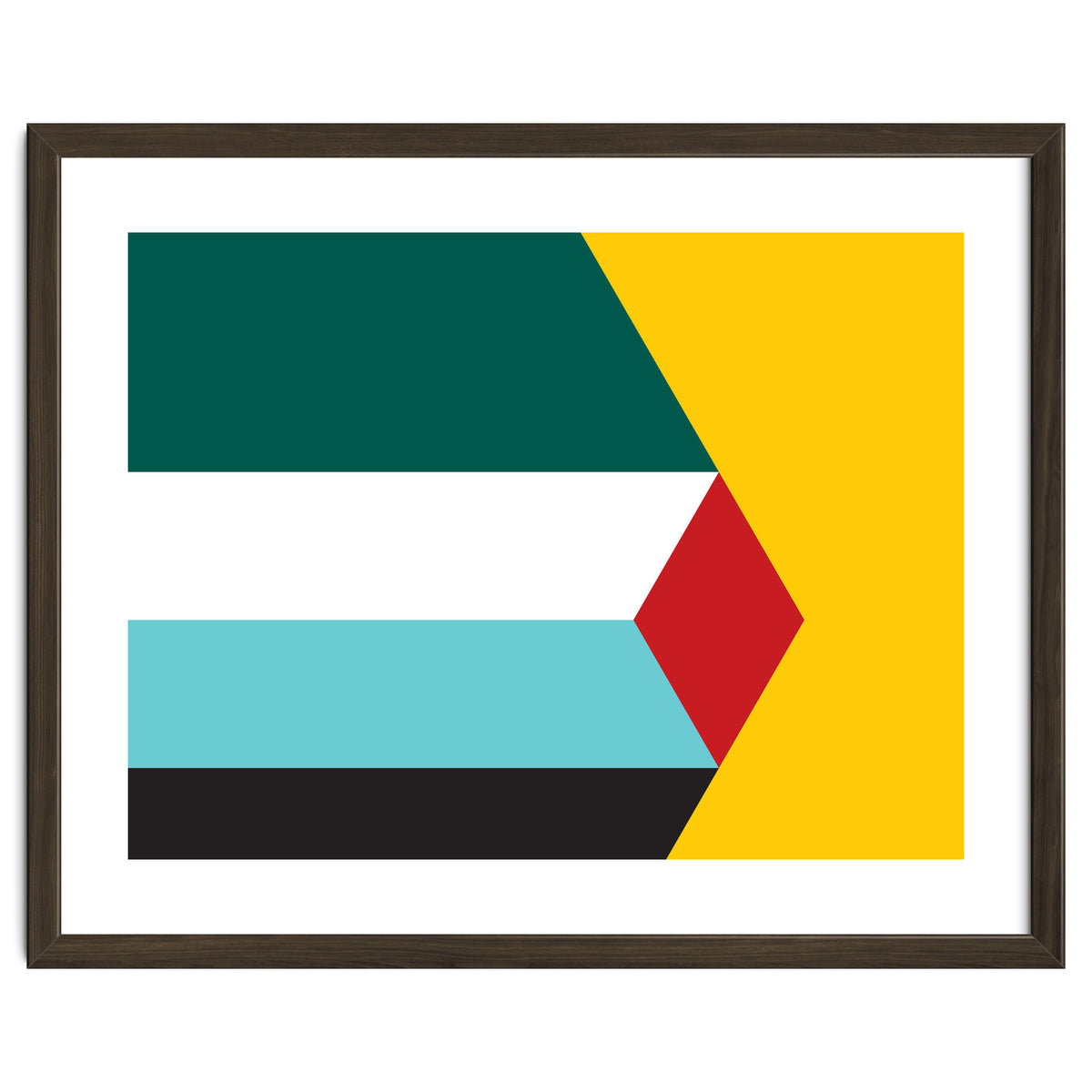 Geometric Shapes No. 43 - yellow & green