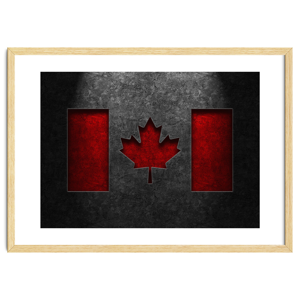 Canadian Flag Stone Texture
