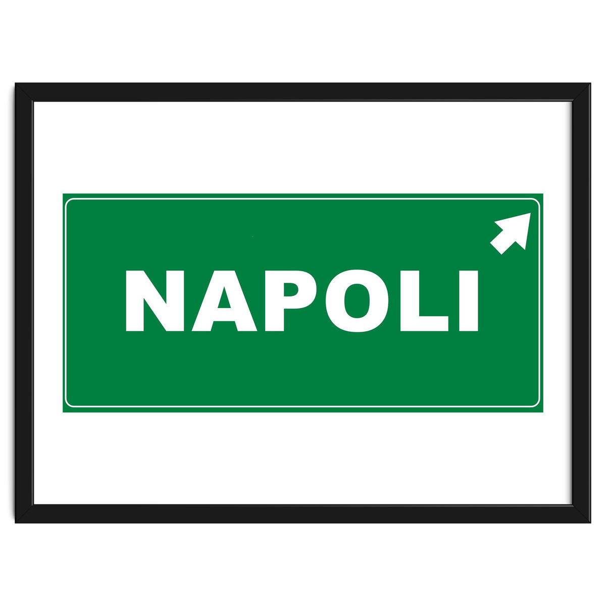 Let`s go to Napoli, Italy! Road sign
