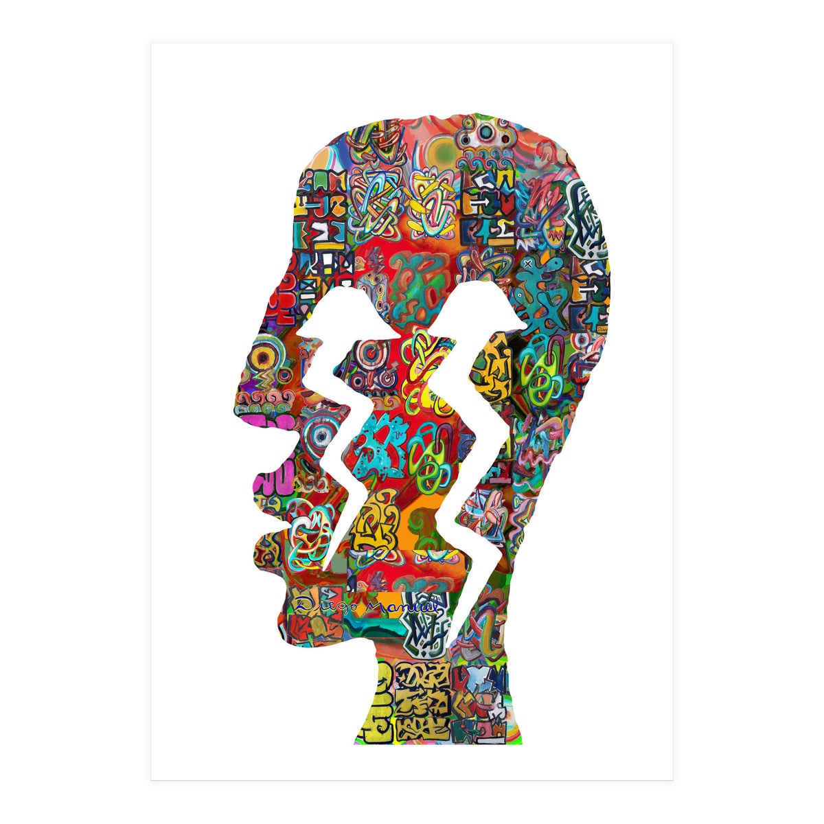 Perfil Con Rayos 3  (Print Only)