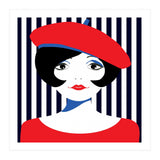 Retro French Young Woman  (Print Only) thumbnail