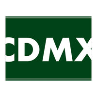 Let`s go to CDMX, Mexico! Green road sign (Print Only)