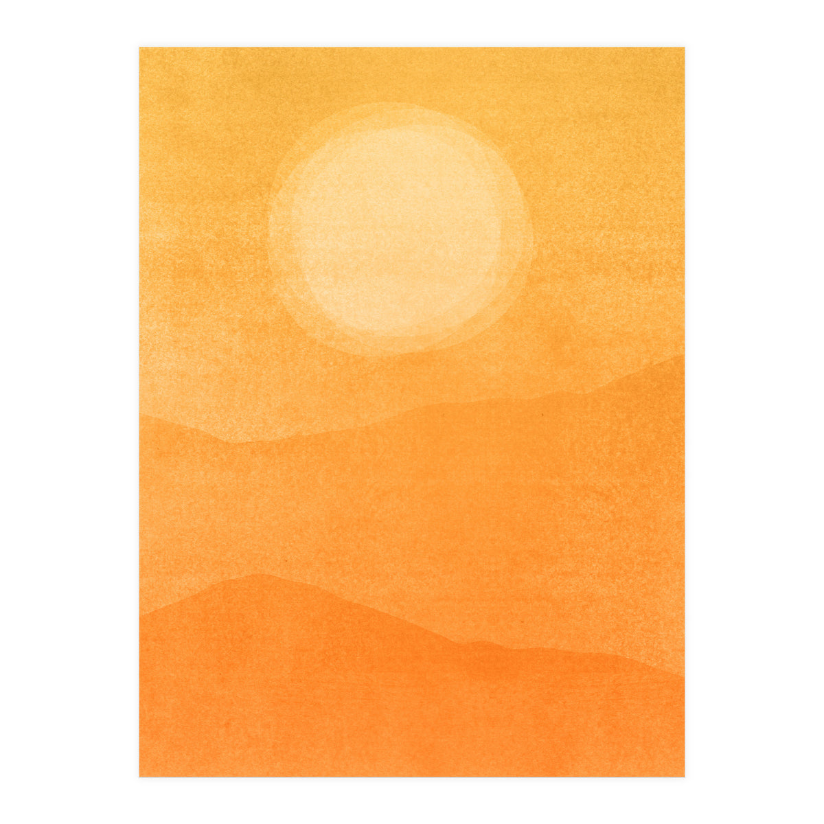 Golden Afternoon Abstract (Print Only)