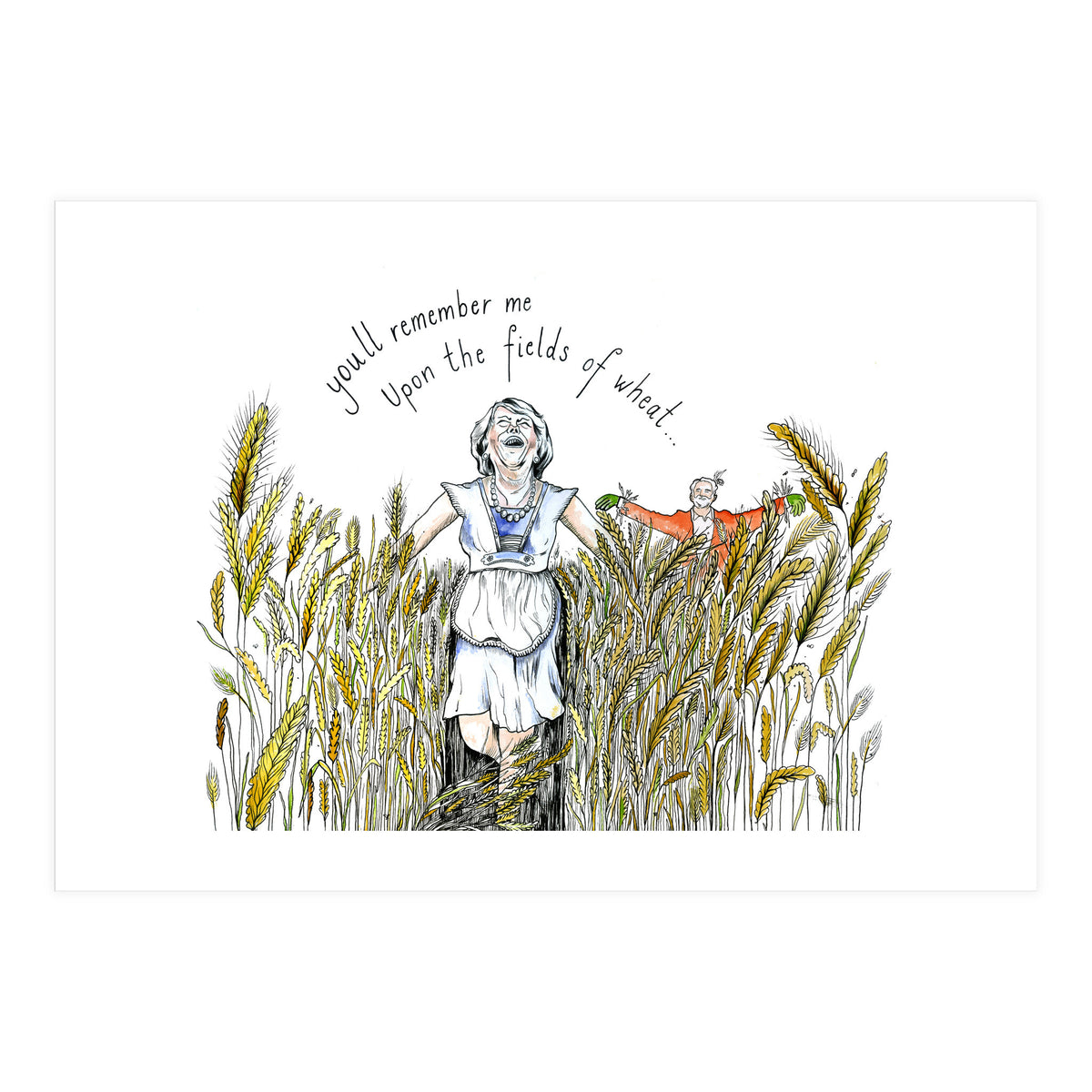 Upon The Fields Of Wheat (Print Only)