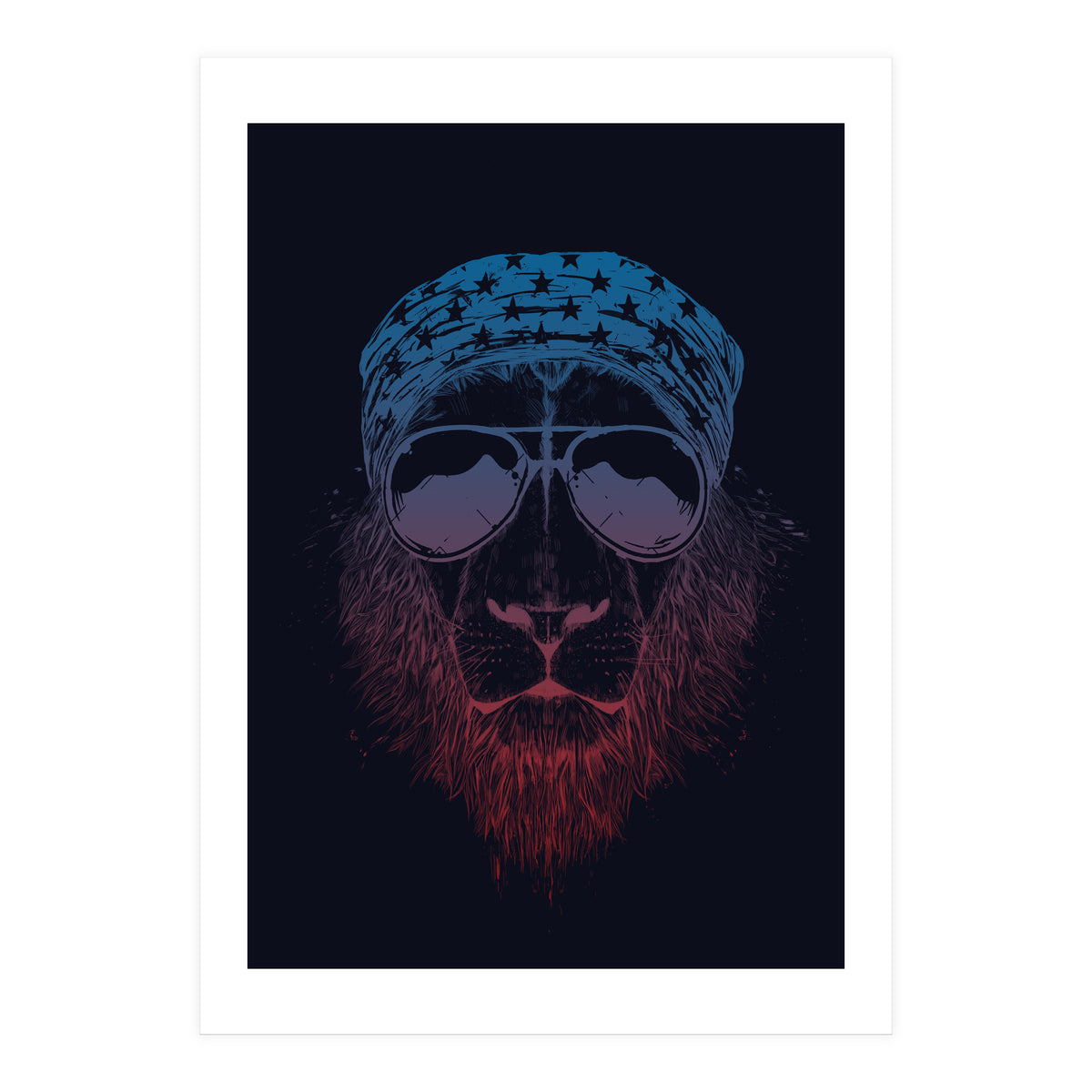 Wild Lion (dark) (Print Only)