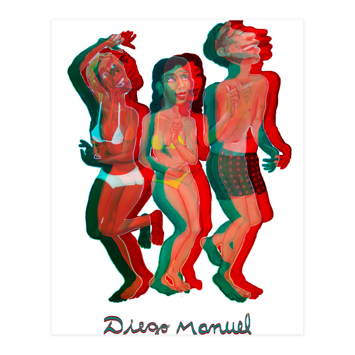 Bailando En La Playa 9 2 (Print Only)