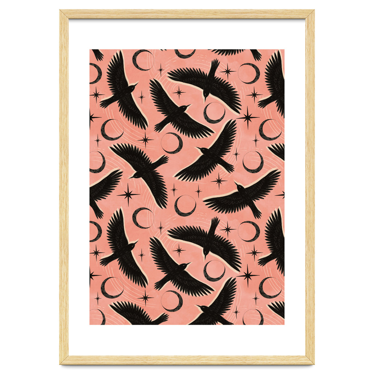 Black Birds With Moons