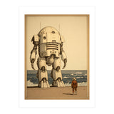 Giant Robot Japanese Woodblock Print (Print Only) thumbnail