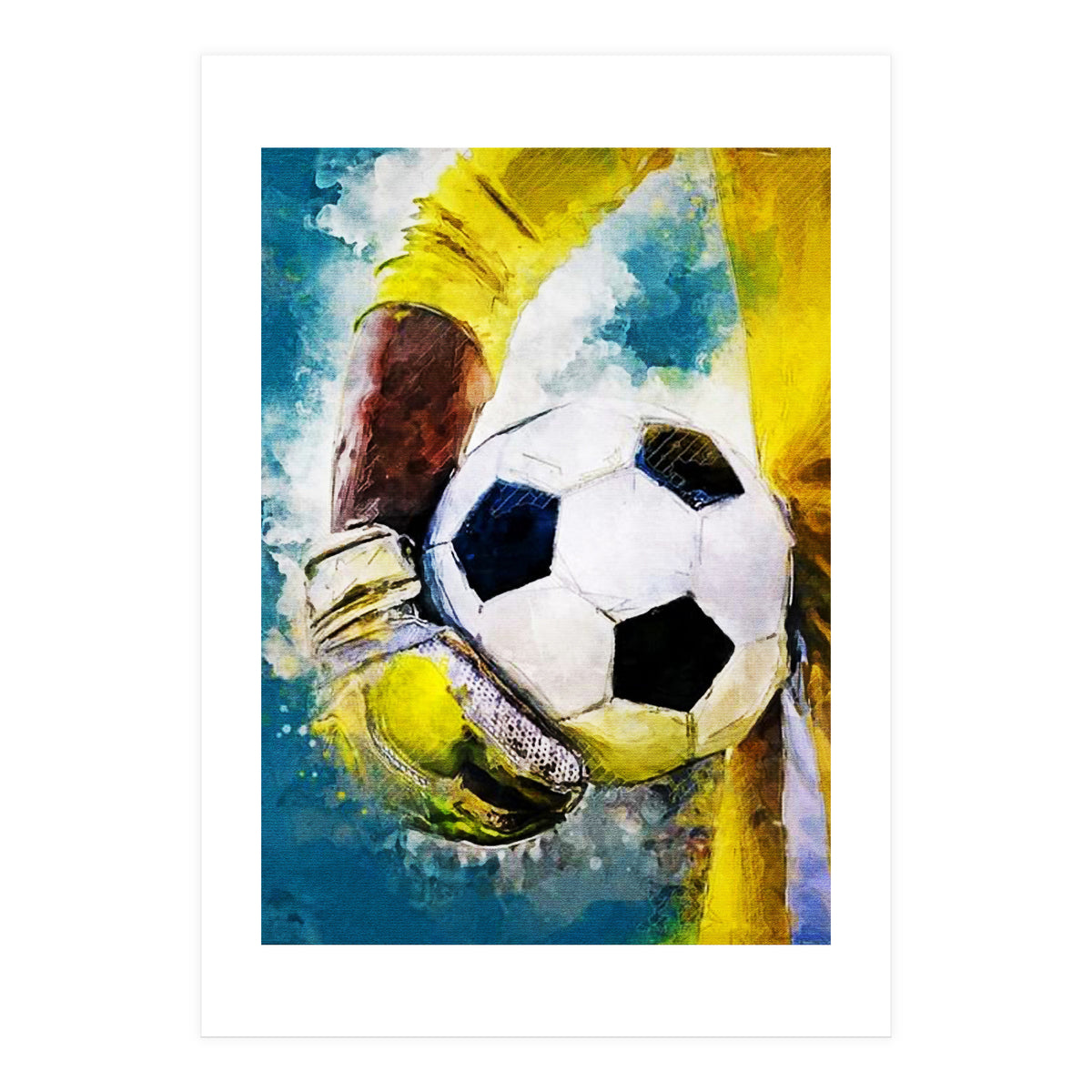 Football Player Goalkeeper (Print Only)