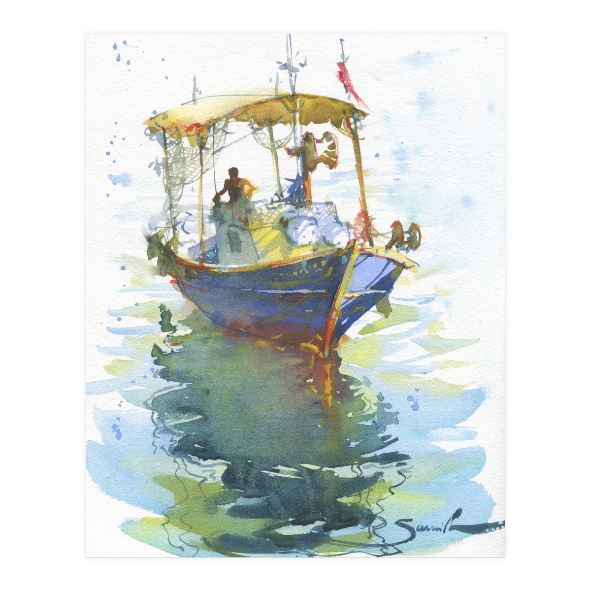 Old fishing ship (Print Only)