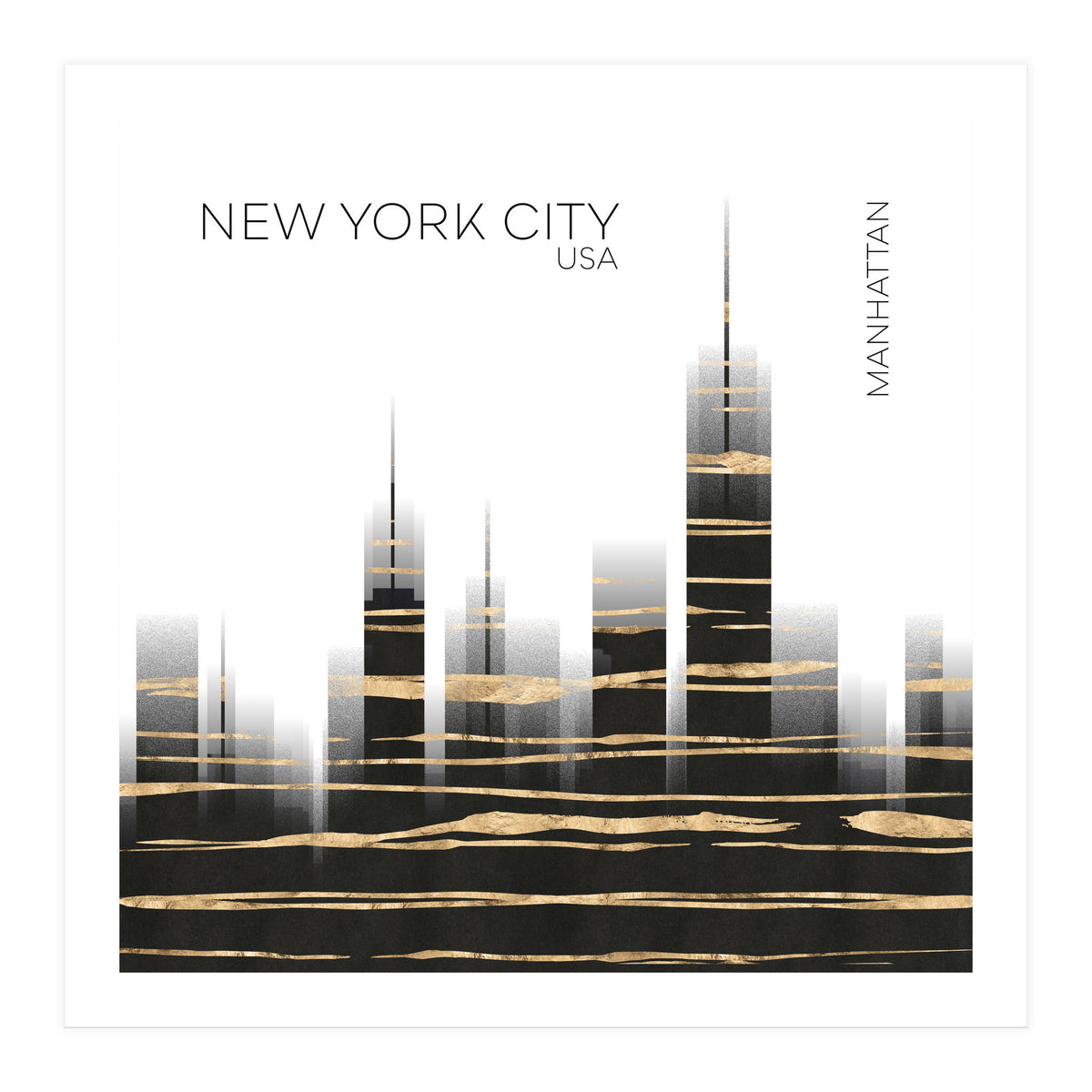 Urban Art NYC Skyline (Print Only)