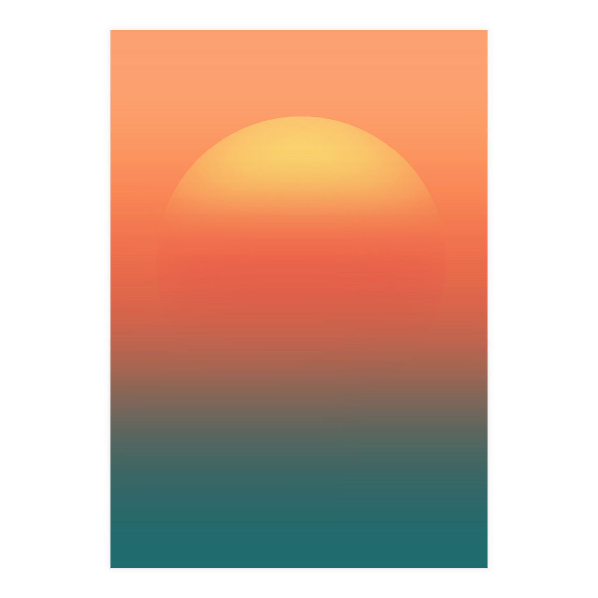 Ocean sunrise (Print Only)
