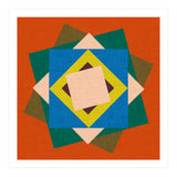 Kilim Floral Orange (Print Only) thumbnail