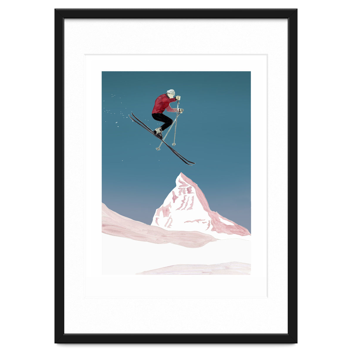 Mountain Love Skier