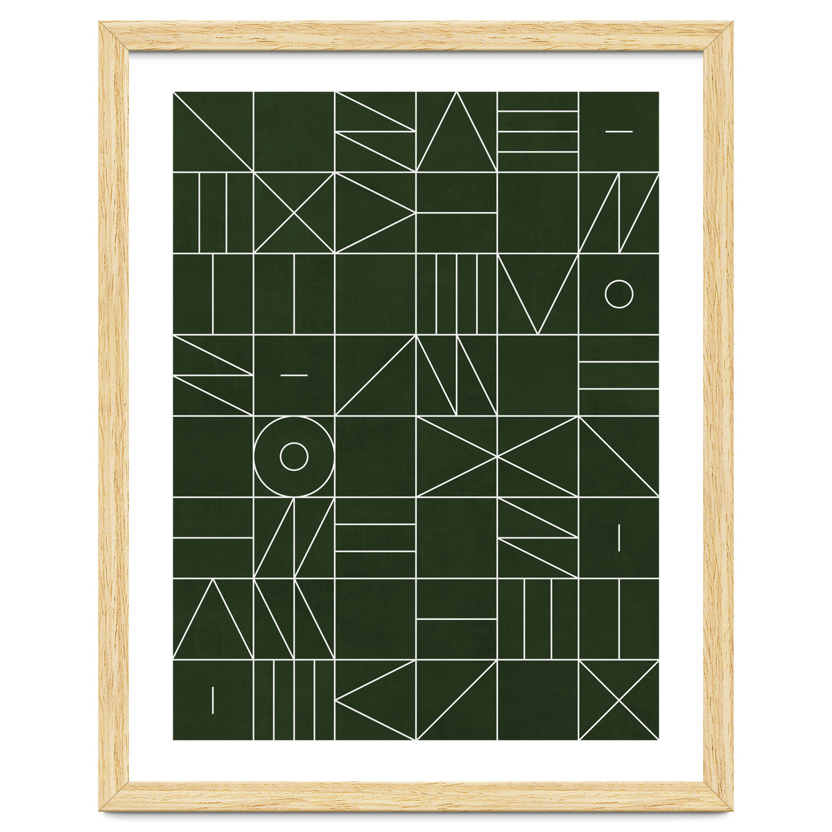 My Favorite Geometric Patterns No.6 - Deep Green