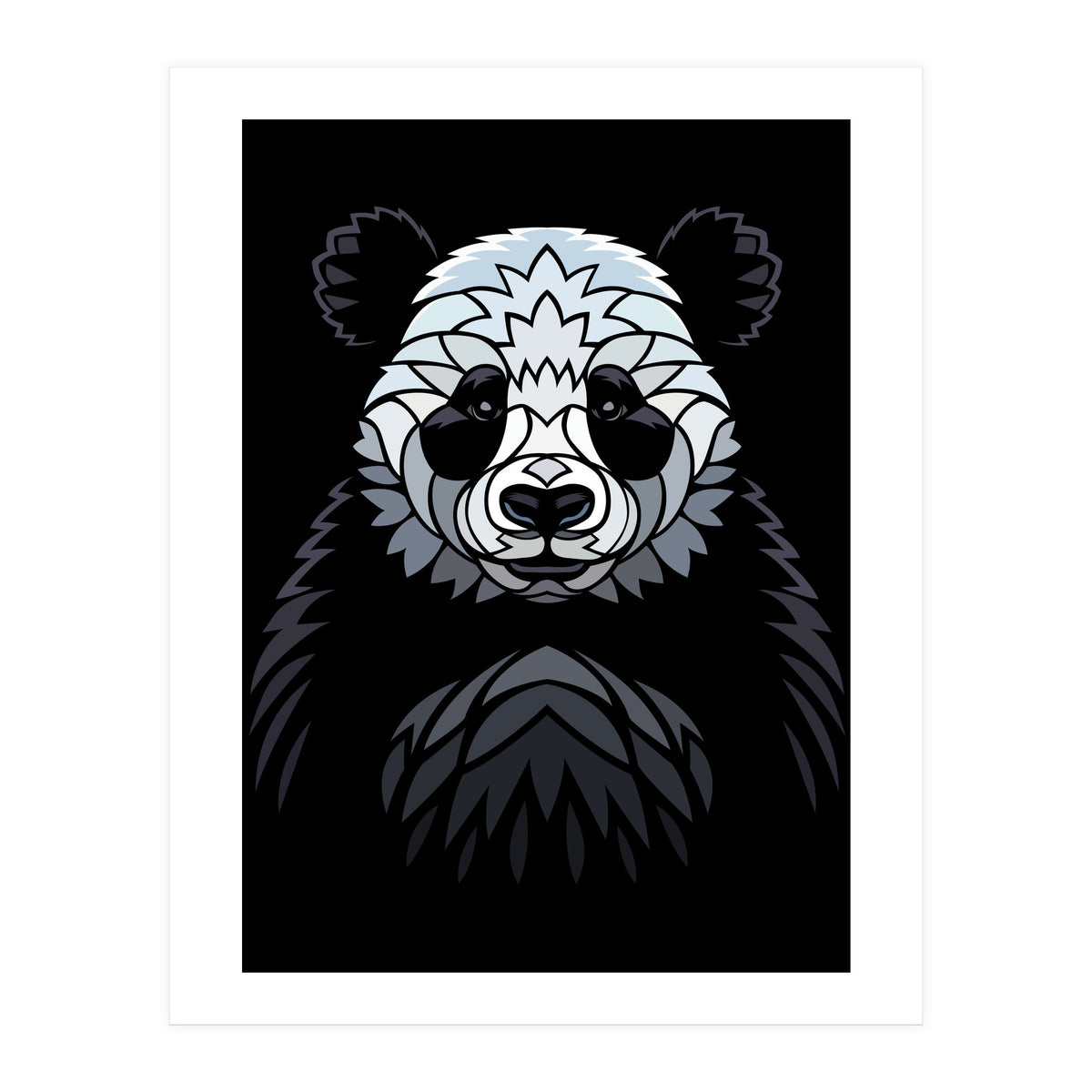 Tribal frontal Panda (Print Only)