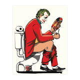 Joker on the Toilet, funny Bathroom Humour (Print Only) thumbnail