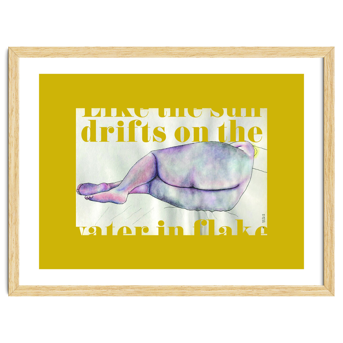 Like The Sun Drifts On The Water In Flakes