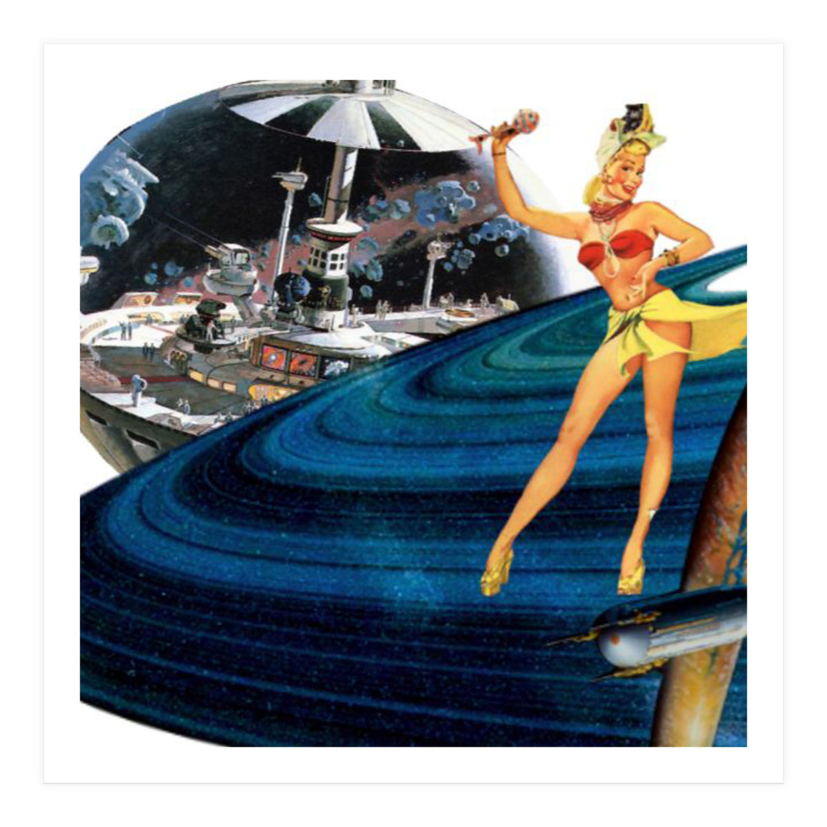 Dancer on Saturn Rings (Print Only)